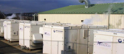 connecticut-juvenile-training-school Daytime view of fuel cells outside a plant in Connecticut