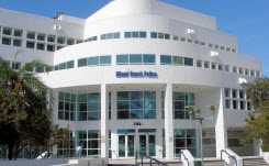 miami-beach-police-headquarters-building Daytime exterior of the front of Miami Beach Police Headquarters