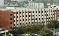 musc-case-study Daytime aerial view of the main building at the Medical University of South Carolina