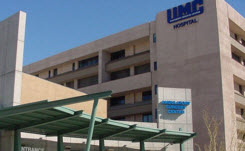 Daytime exterior view of the main buildings at the University Medical Center of Southern Nevada