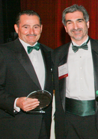 Ameresco President George P. Sakellaris receives the NECEC award for Employer of the Year