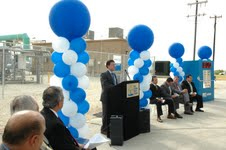 A press event is held by the San Antonio Water System
