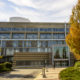 Daytime autumn exterior of the main entrance of Community College of Rhode Island