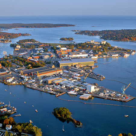 portsmouth-naval-shipyard-featured-image Daytime aerial view of Portsmouth Naval Shipyard