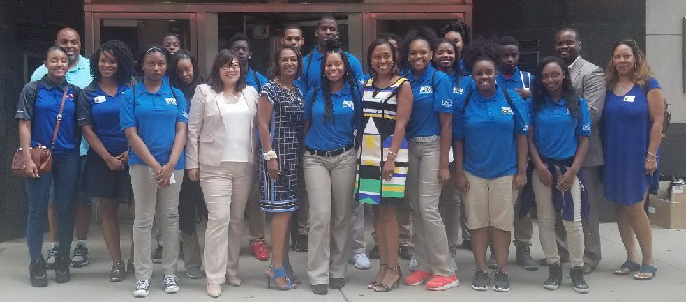 Students from the UIC Chance program meet with water department officials