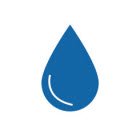 Drop of water icon representing water efficiency in smart cities