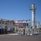 Daytime view of a renewable natural gas facility at the City of Phoenix 91st Street Wastewater Treatment Plant