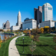 Daytime view of the skyline of Columbus, Ohio