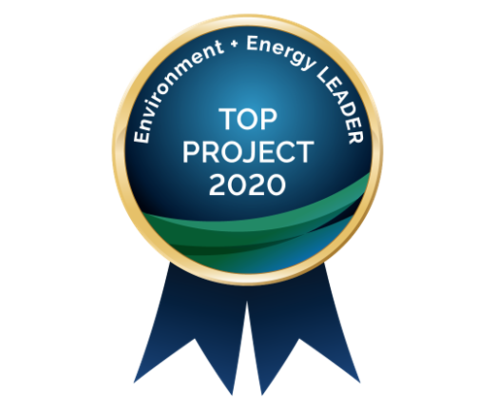 Environment + Energy LEADER Top Project 2020 badge