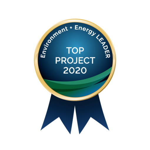 Environment + Energy LEADER Top Project 2020 badge