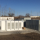Daytime exterior wide-angle view of the Newmarket, Ontario, battery energy storage system