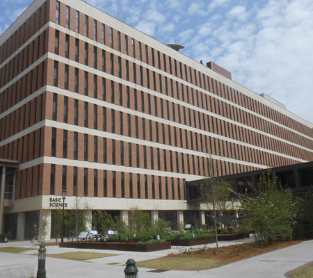 Daytime view of the main building at Medical University of South Carolina
