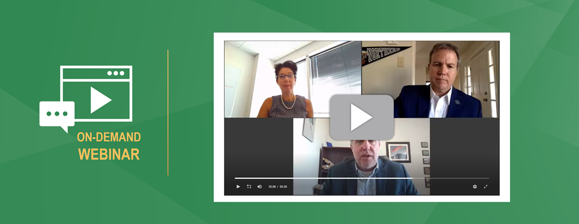 Preview image for Ameresco's Industry Day On-Demand Webinar with a screenshot showing three people presenting