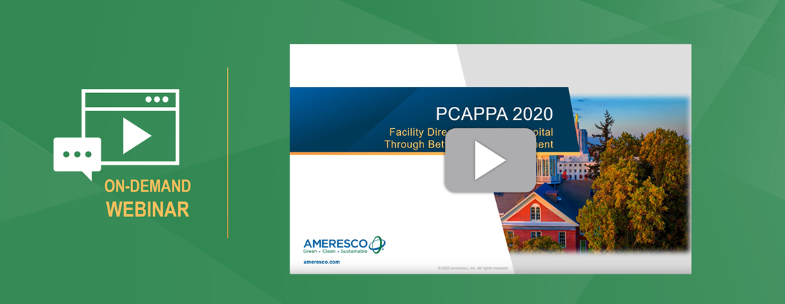 Thumbnail for PCAPPA 2020 on-demand webinar shows the title screen of the presentaton next to a play button and the words On-Demand Webinar