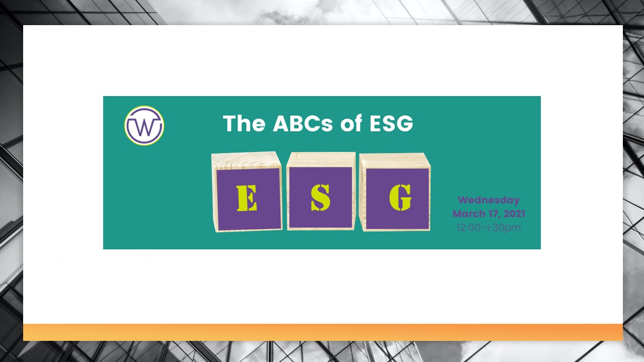 The ABC’s of ESG: A NEWIEE Panel Discussion