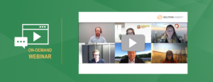 Preview image for The Global Road to Recovery shows several people on a videco conference next to the words On-Demand Webinar