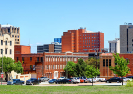 Daytime view of a portion of downtown Wichita Falls, Texas