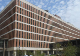 Daytime view of a hospital building at Medical University of South Carolina