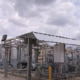 Daytime view of biogas equipment at a San Antonio Water System processing plant