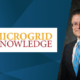 Microgrid Knowledge webinar title card with Michael T. Bakas