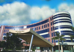 Daytime panoramic view of the Naples Community Hospital North Campus
