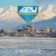 Daytime view of the Alaska Pacific University Campus with the APU Nordic Ski Center and Ameresco logos superimposed