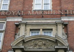 Daytime exterior view of the entrance to Royal Marsden Hospital