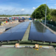 Daytime view of a rooftop solar system in Swansea United Kingdom