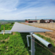 Daytime view of a section of the Yampa Valley solar farm