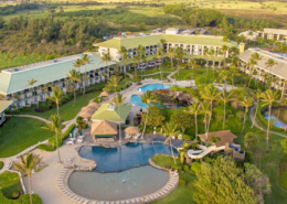 Daytime aerial view of OUTRIGGER Kauai Beach Resort and Spa