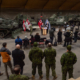 Officials announce energy infrastructure upgrades at an event at Canadian Forces Base Edmonton