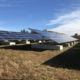 Daytime view of a municipal solar farm in Ashland