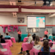Screen capture shows kids attending a STEM Like a Girl session