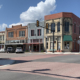 Daytime view of a portion of downtown Bonham