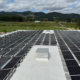 Daytime view of a Phoenix Talent School District rooftop solar array