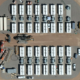 Aerial overhead view of a battery energy storage system built by Ameresco for Nucor