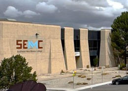 Daytime view of the main building at Southeast NM College