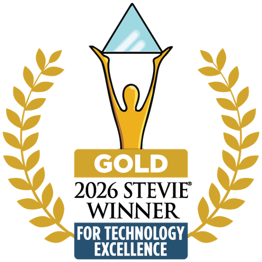 Gold 2026 Stevie Winner logo